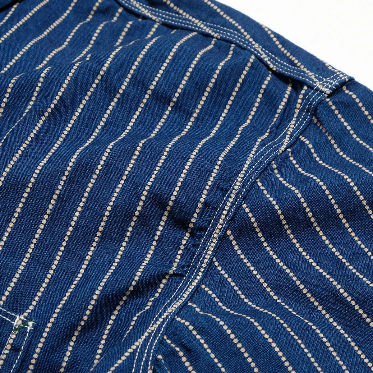 BURGUS PLUS - Beta Chambray Work Shirt - Wabash Stripe - HBP-300CHB-WB sold by Burgus Plus product image thumbnail 5