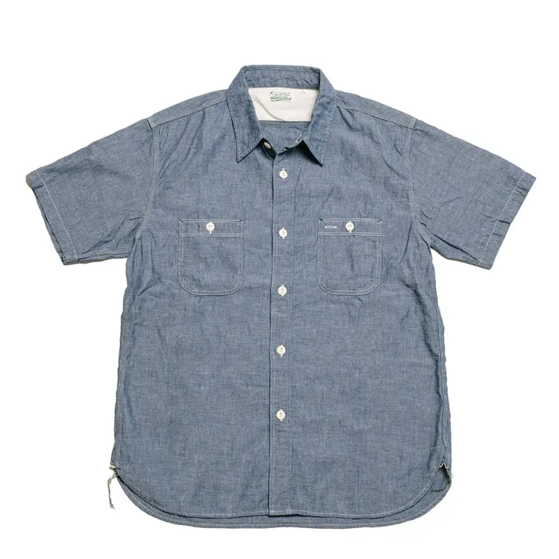 Burgus Plus - S/S Chambray Work Shirt - HBP-300CHS made by Burgus Plus