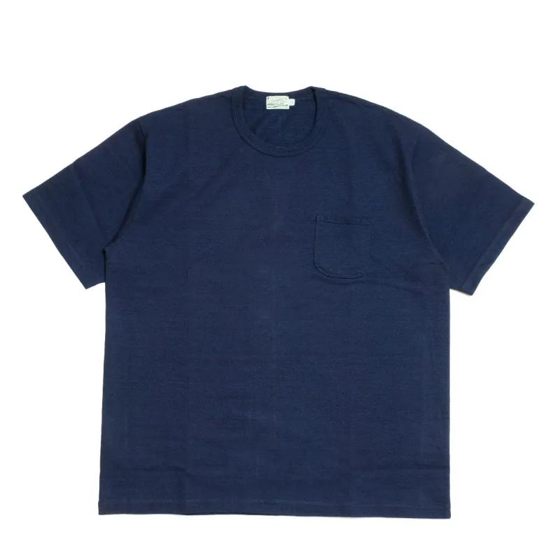 BURGUS PLUS - Indigo Pocket T-shirt - HBP-029A made by Burgus Plus