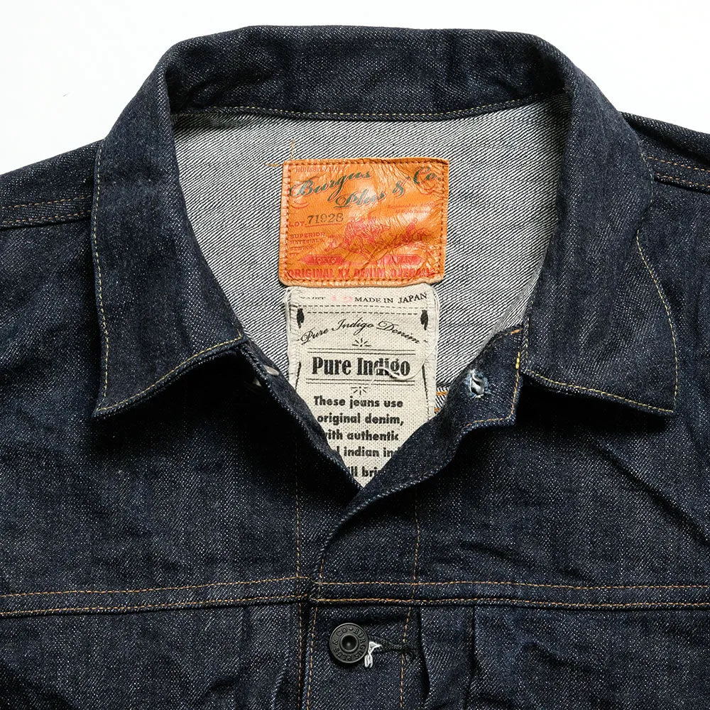 Burgus Plus - Natural Indigo - 1st Type Denim Jacket - 71928-XX sold by Burgus Plus product image thumbnail 3