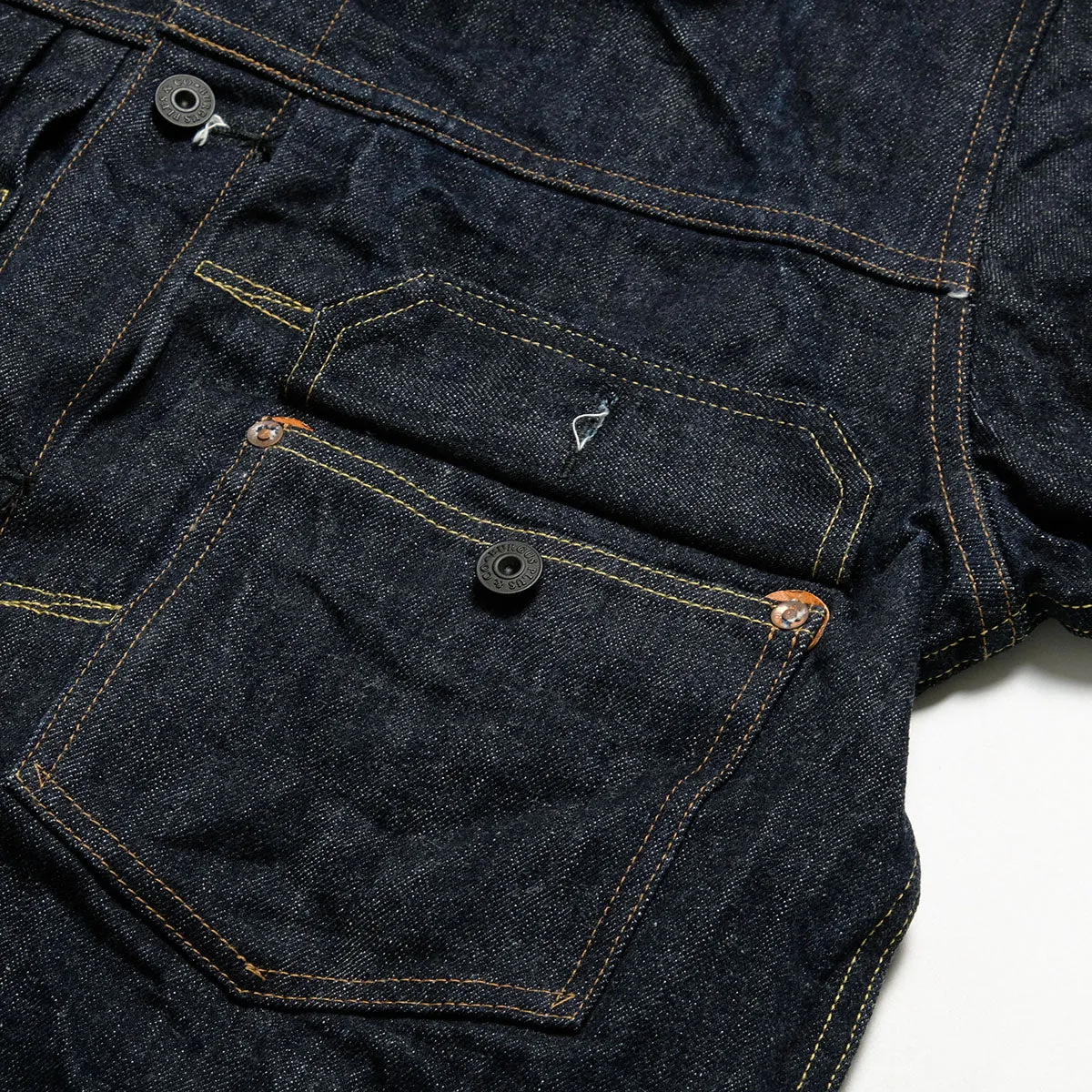Burgus Plus - Natural Indigo - 1st Type Denim Jacket T-back style - 71928-XXT sold by Burgus Plus product image thumbnail 5