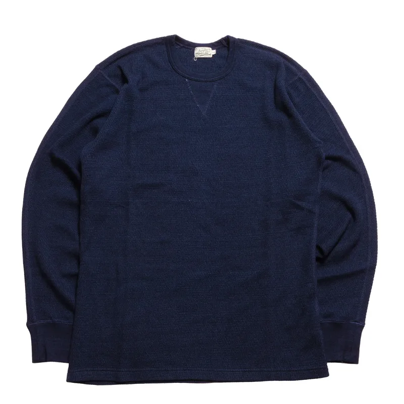 BURGUS PLUS - L/S Indigo Thermal T-Shirt - HBP-039 made by Burgus Plus
