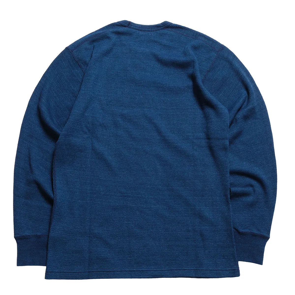 BURGUS PLUS - L/S Indigo Thermal T-Shirt - Used Wash - HBP-039 sold by Burgus Plus product image thumbnail 2