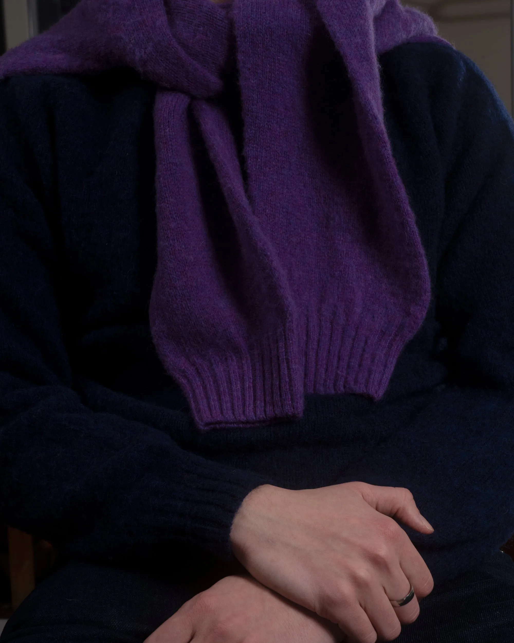 Fishtail Shaggy Jumper - Midnight Blue sold by Fishtail product image thumbnail 2