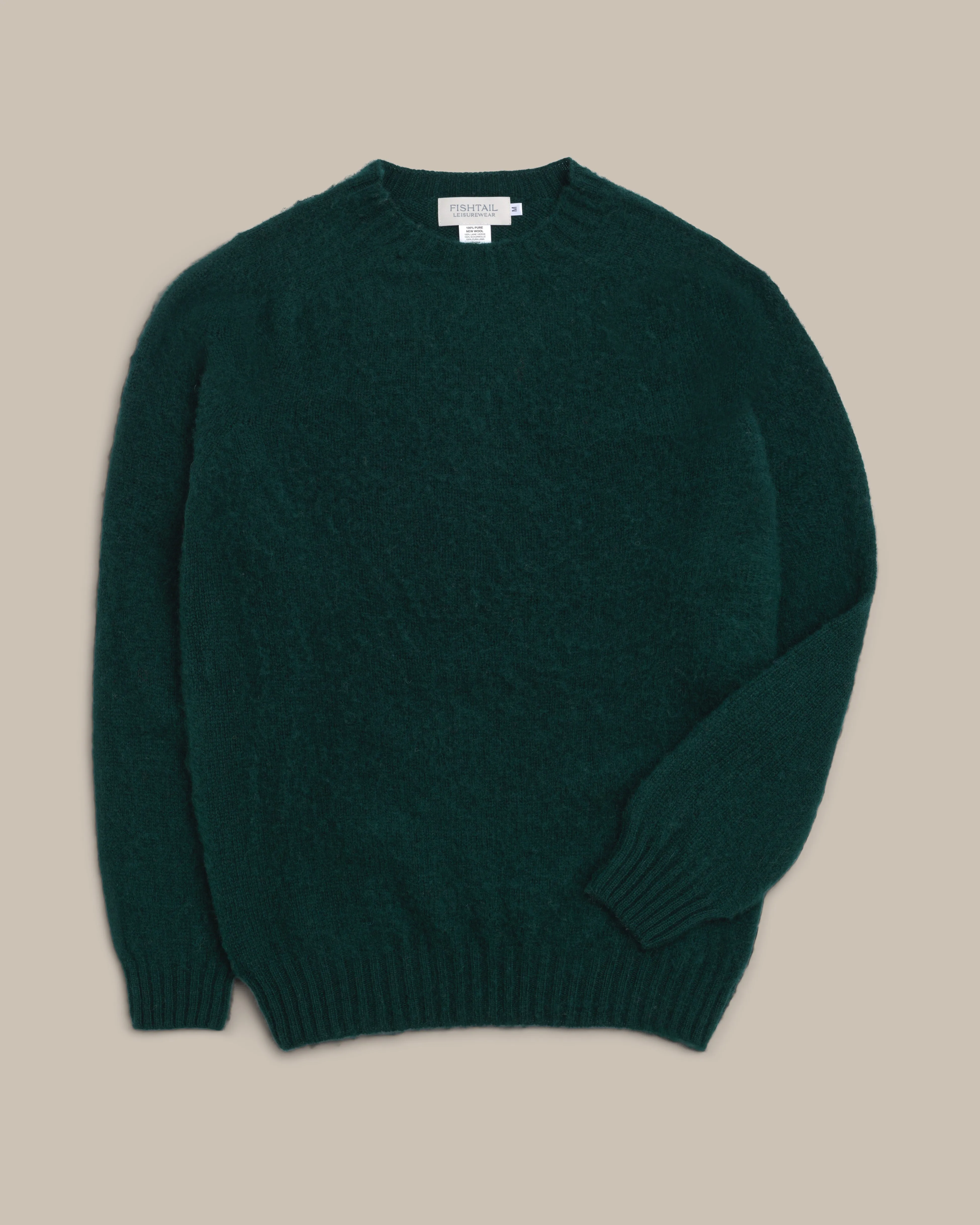 Fishtail Shaggy Jumper - Bottle Green sold by Fishtail