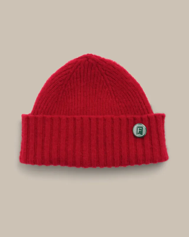 Fishtail Shaggy Beanie - Red sold by Fishtail