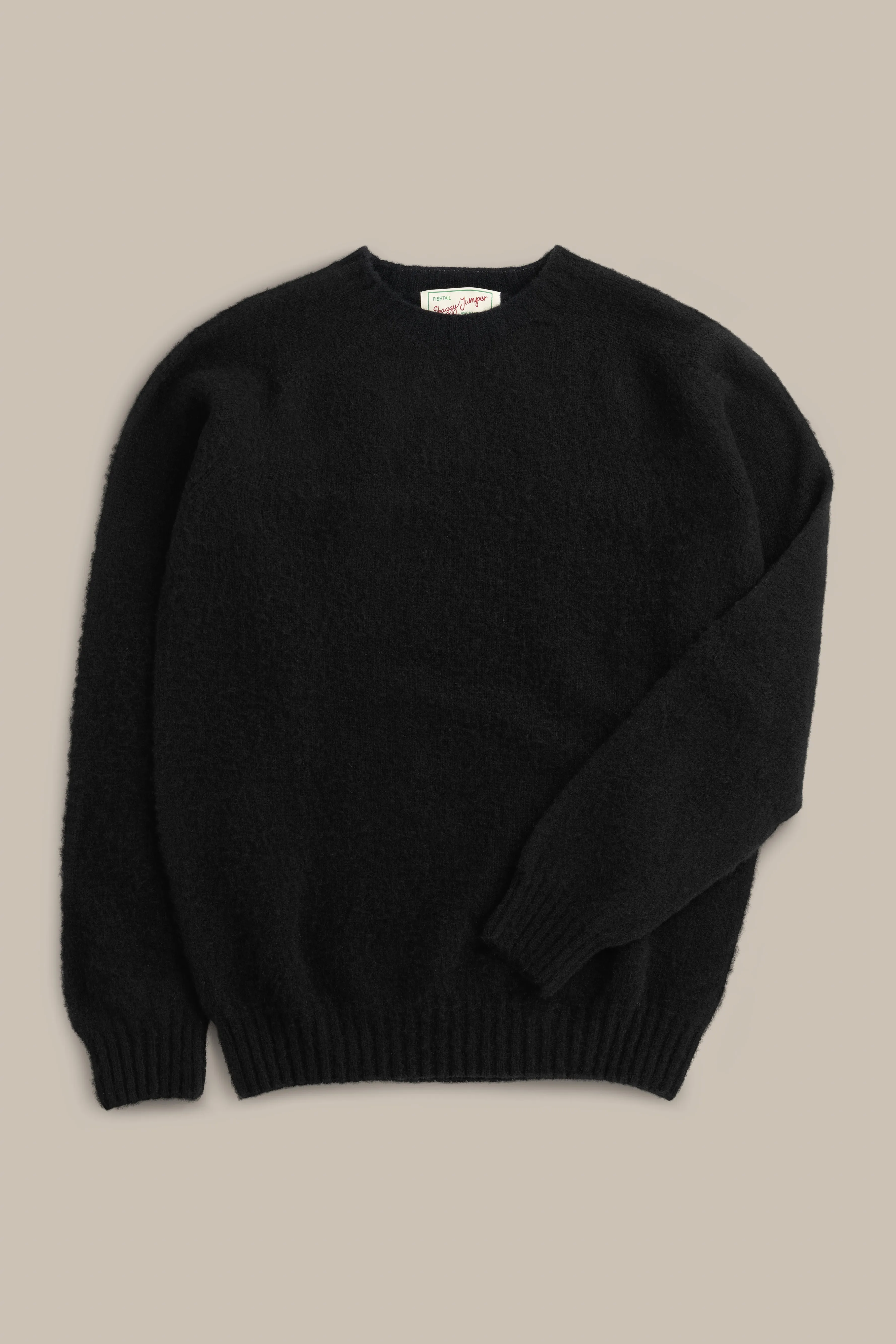 Fishtail Shaggy Jumper - Black sold by Fishtail
