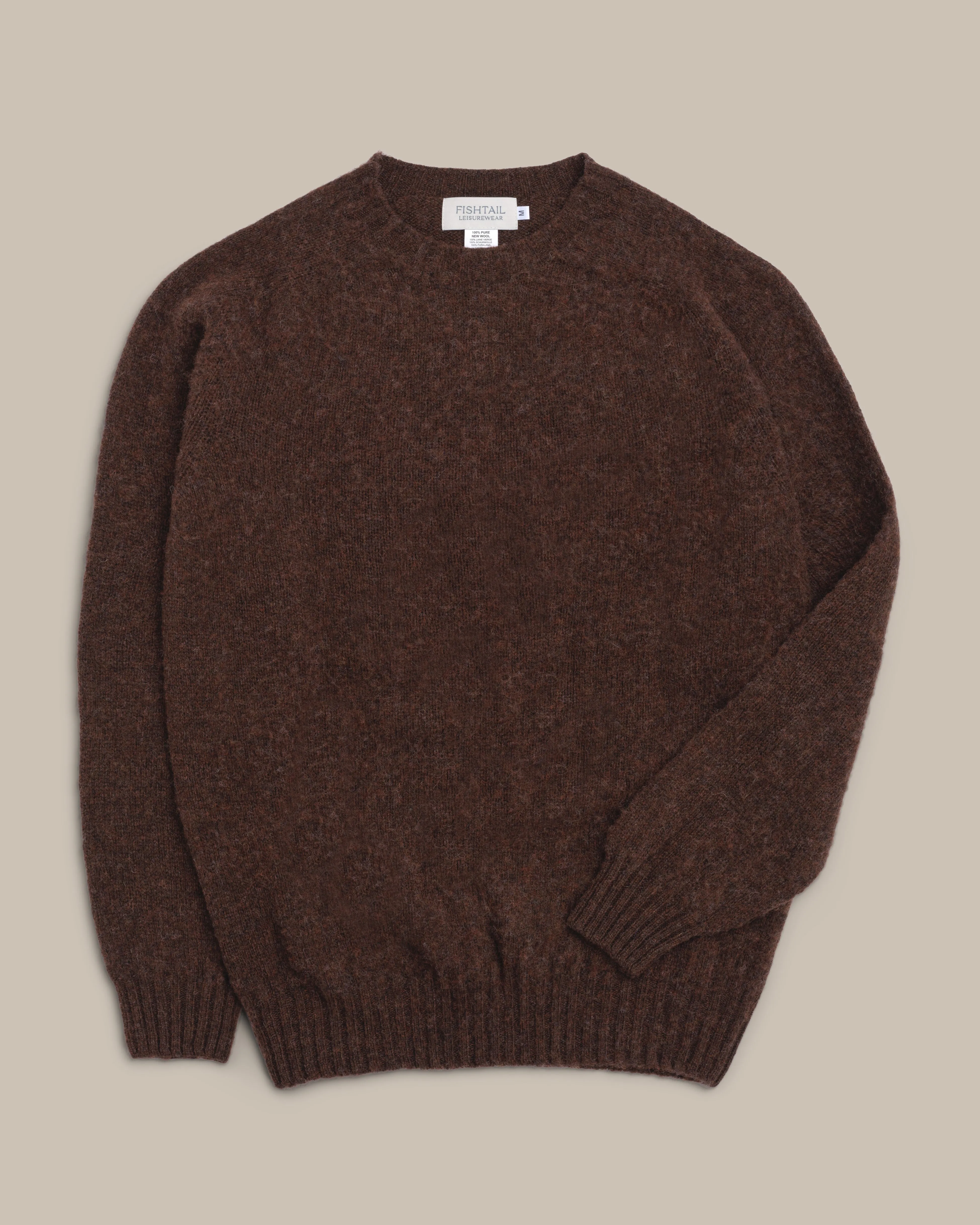 Fishtail Shaggy Jumper - Coffee sold by Fishtail