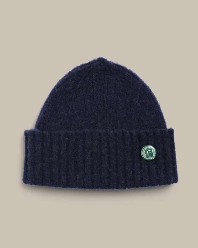 Fishtail Shaggy Beanie - Navy sold by Fishtail
