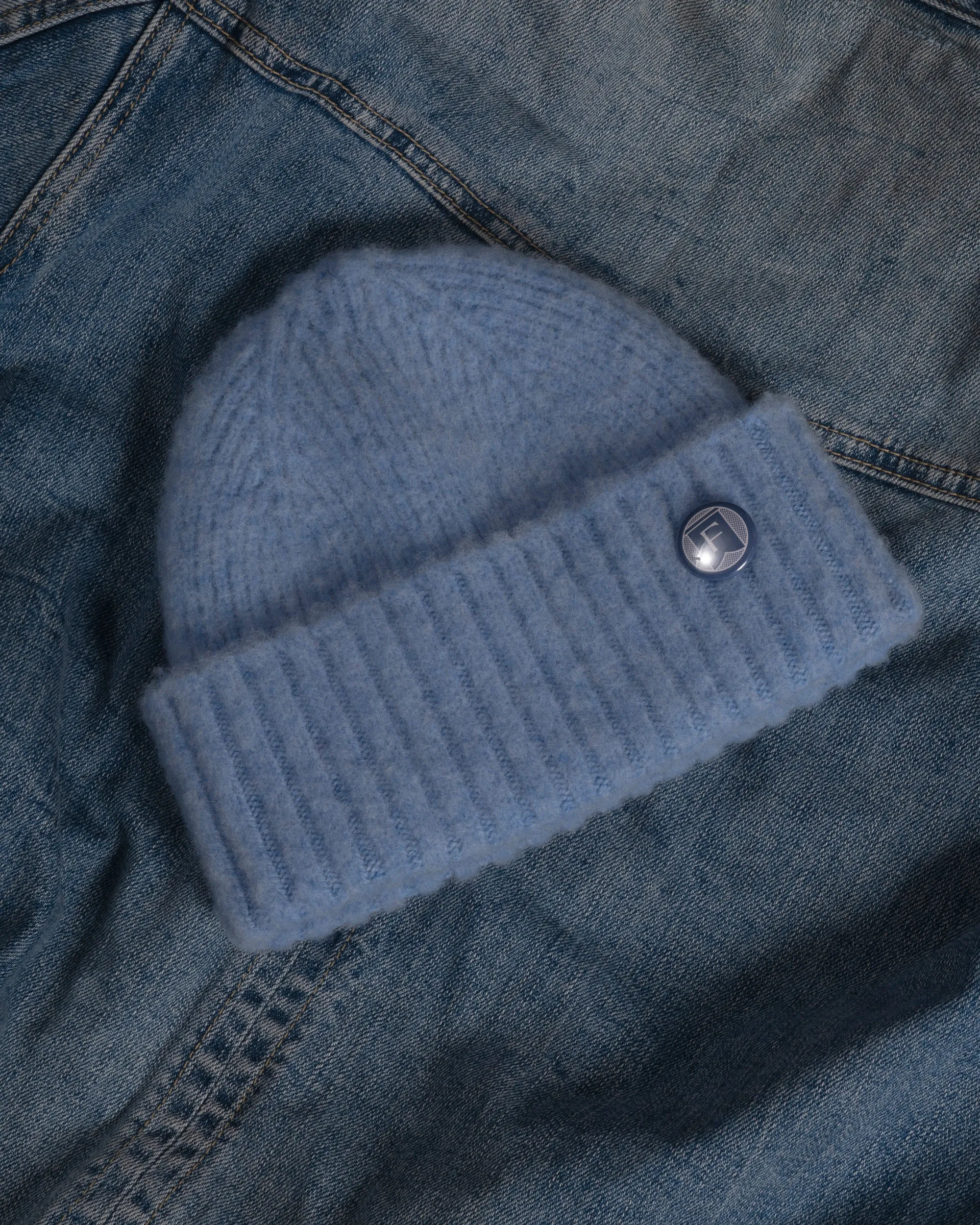 Fishtail Shaggy Beanie - Sky sold by Fishtail product image thumbnail 5