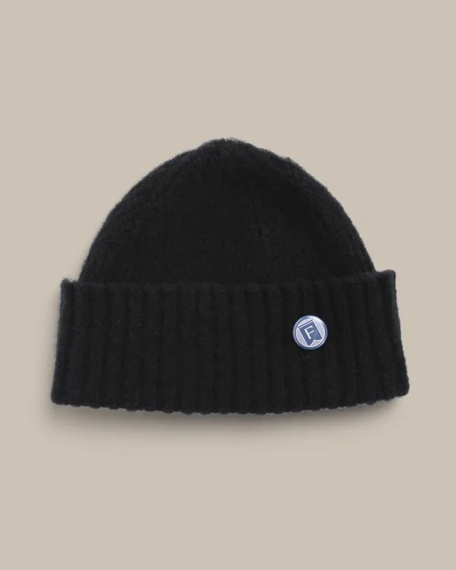 Fishtail Shaggy Beanie - Black sold by Fishtail