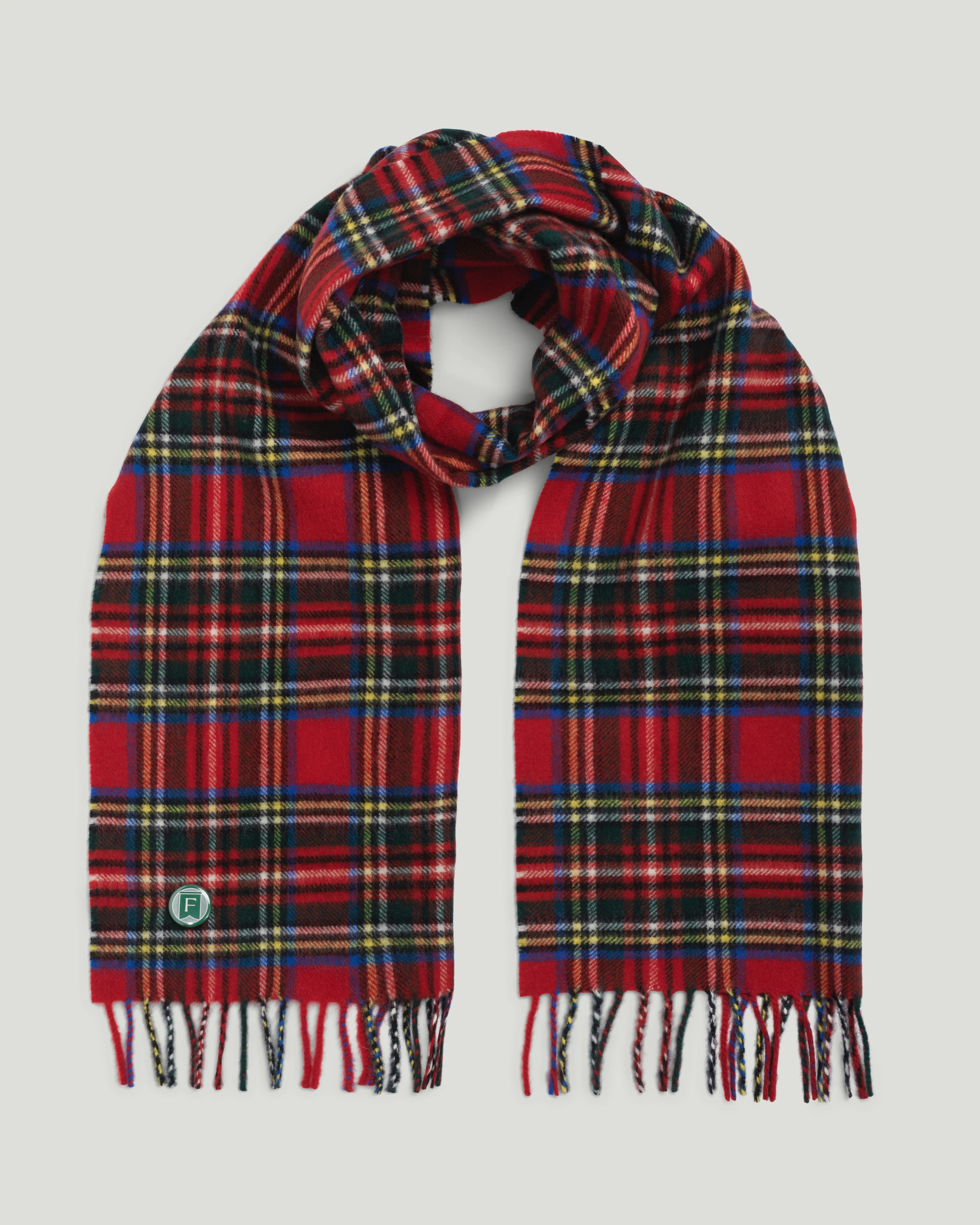Fishtail Brushed Lambswool Scarf - Tartan sold by Fishtail product image thumbnail 5