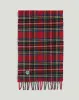 Fishtail Brushed Lambswool Scarf - Tartan sold by Fishtail