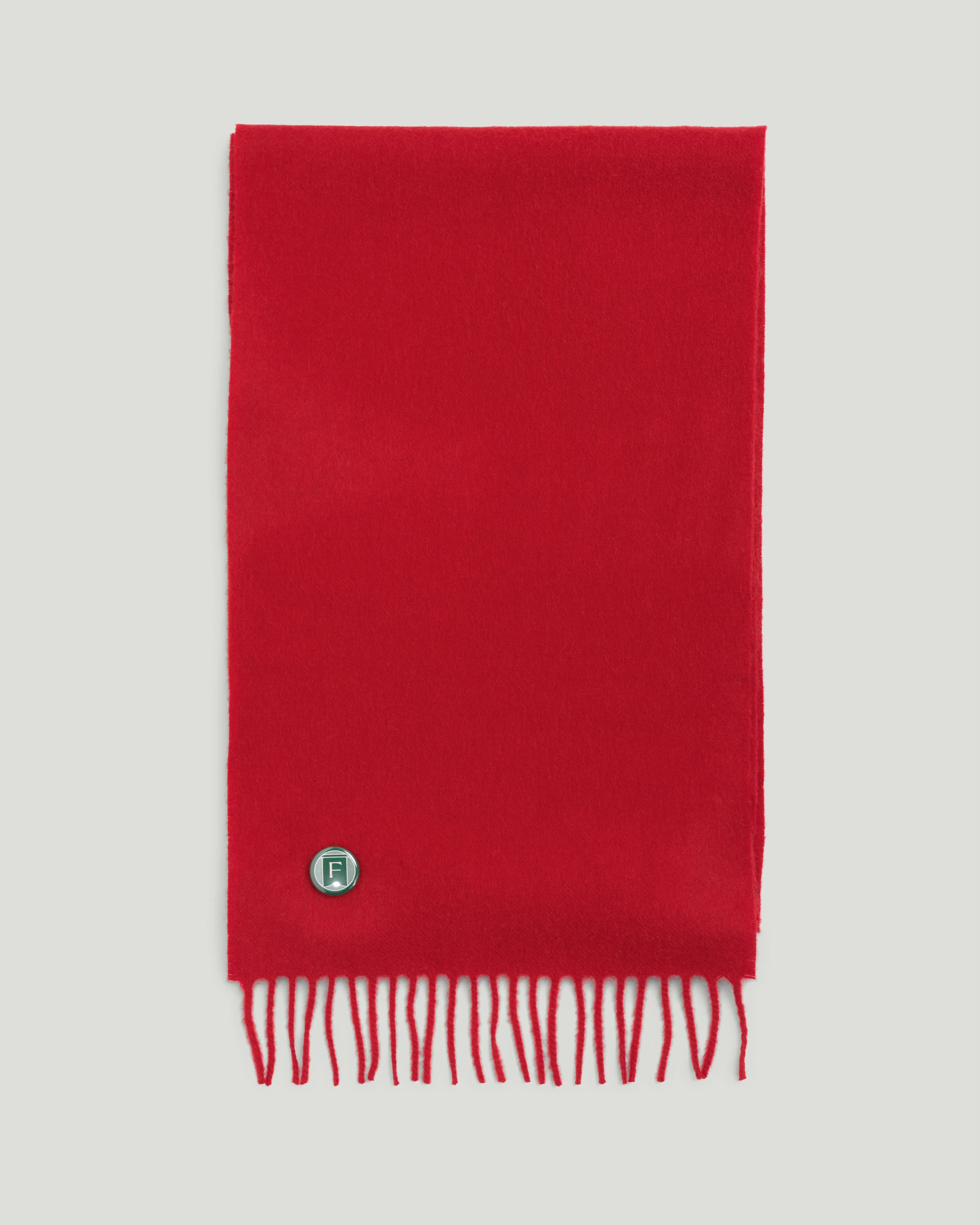 Fishtail Brushed Lambswool Scarf - Red sold by Fishtail product image thumbnail 3