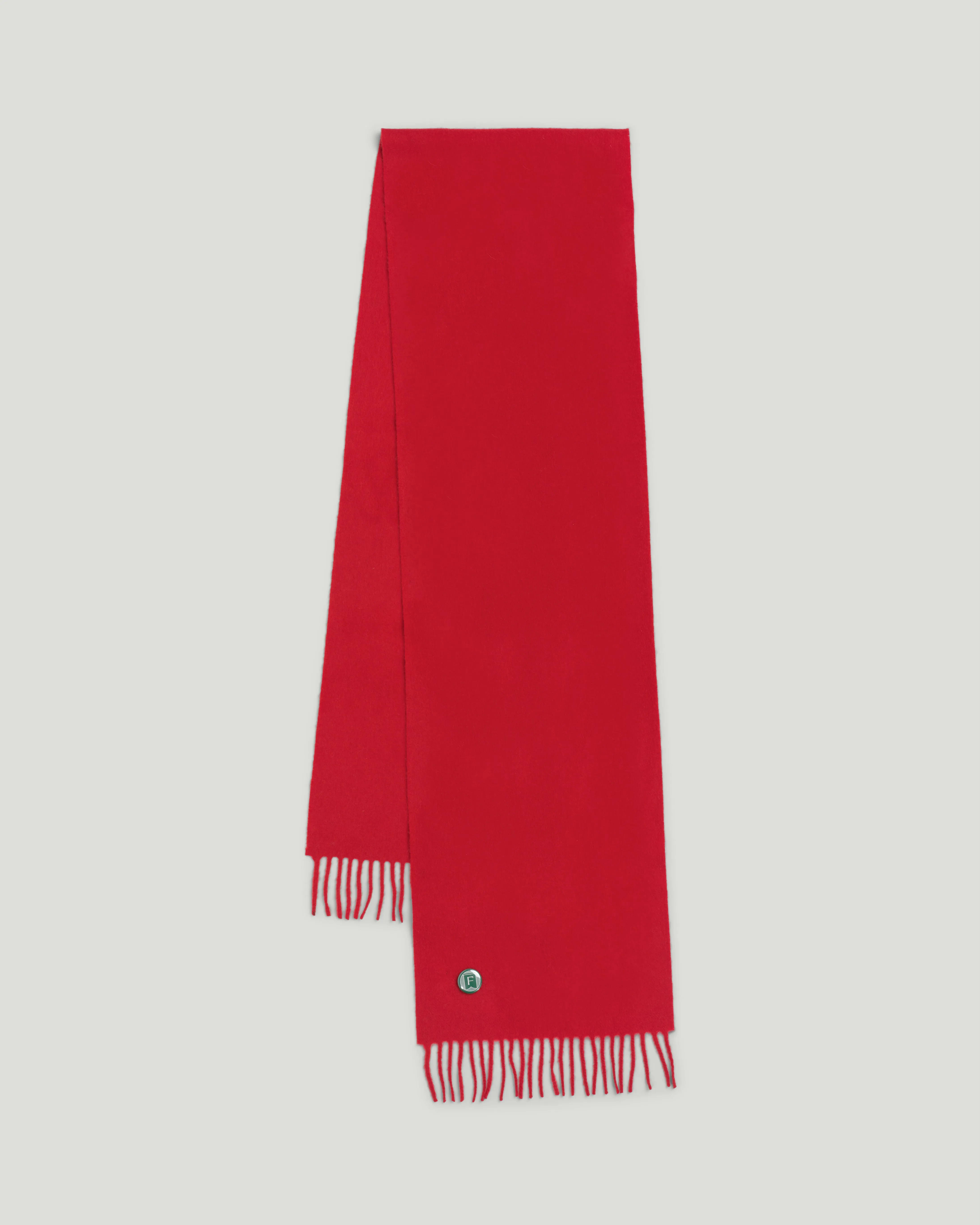 Fishtail Brushed Lambswool Scarf - Red sold by Fishtail product image thumbnail 4