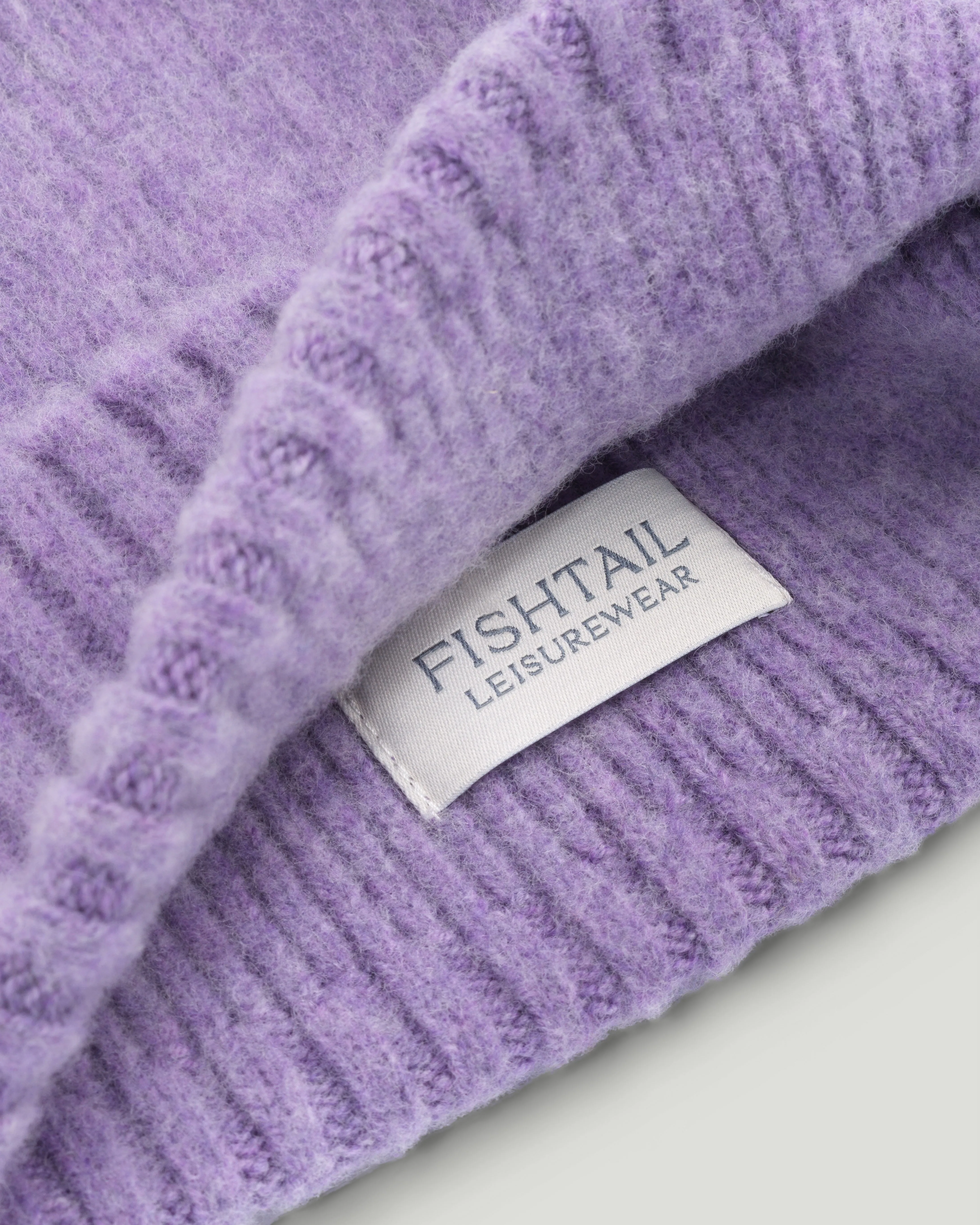 Fishtail Shaggy Beanie - Lilac sold by Fishtail product image thumbnail 4