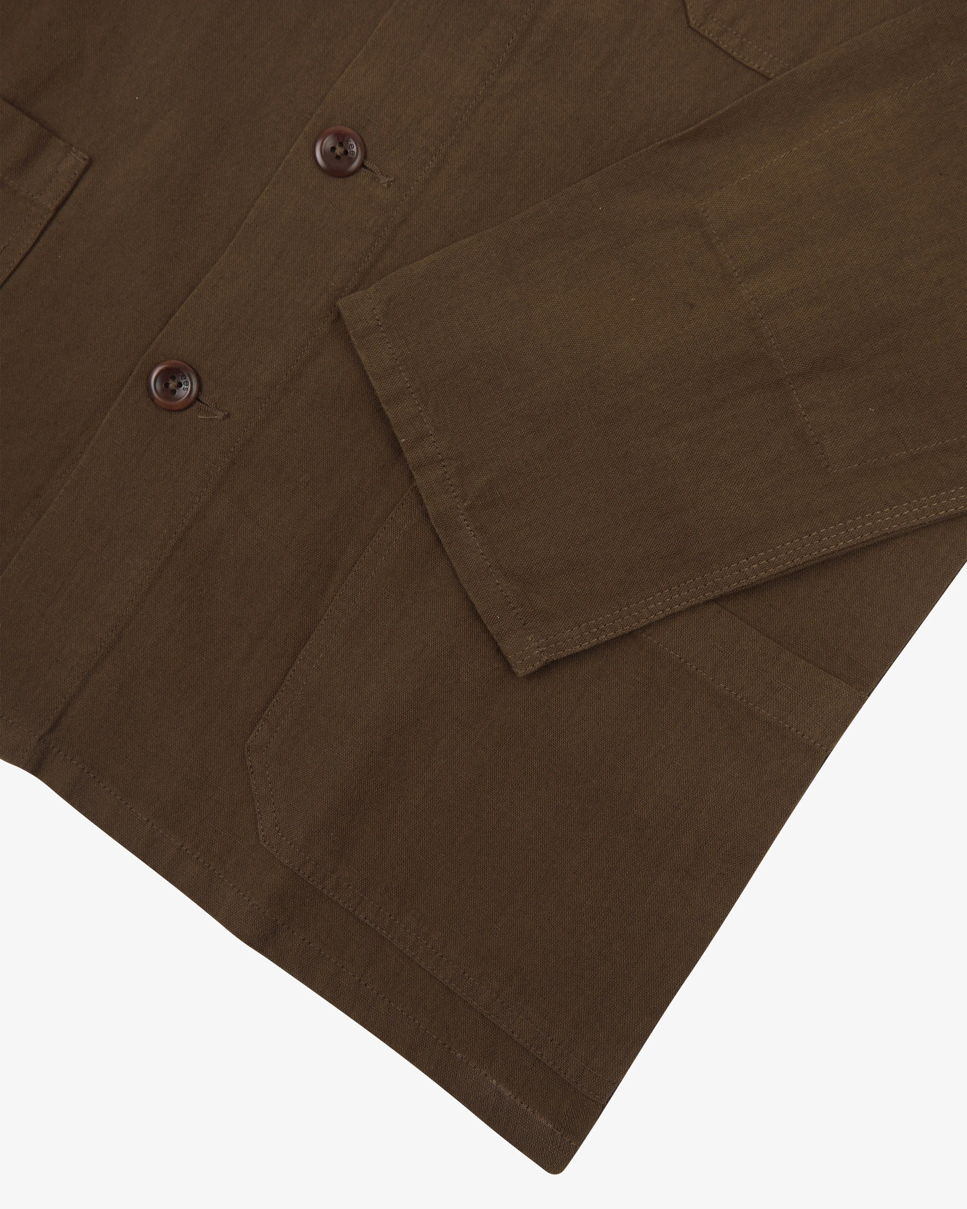 3001 Linen blend overshirt - loam sold by uskees product image thumbnail 4