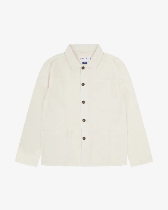 3001 Linen blend overshirt - marble made by uskees