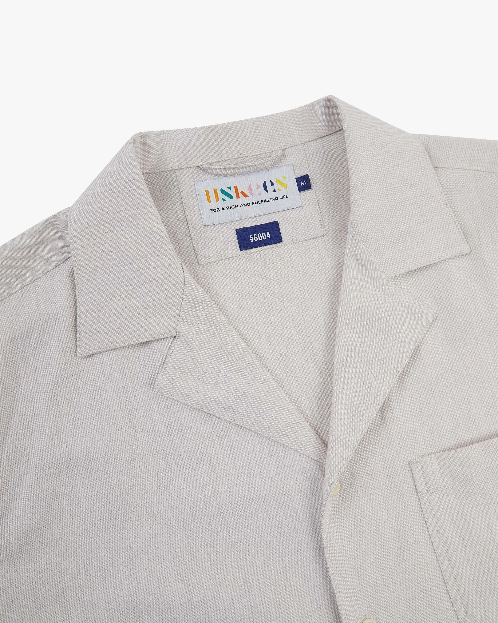 6004 Cuban shirt - ecru sold by uskees product image thumbnail 4
