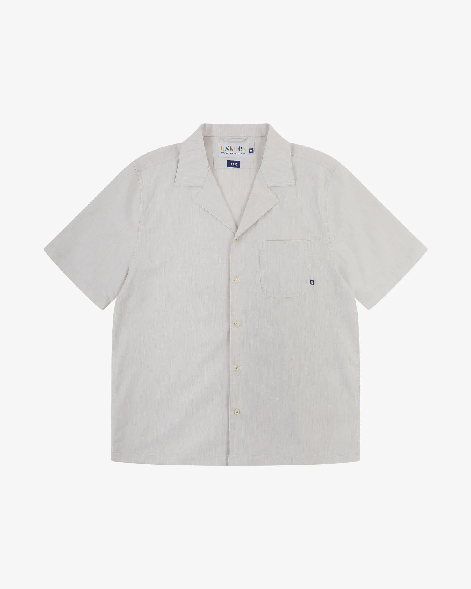 6004 Cuban shirt - ecru sold by uskees