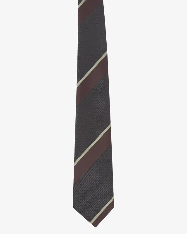 4014 Repp Tie - charcoal made by uskees
