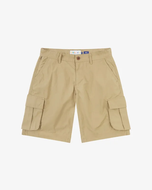 5023 Ripstop cargo shorts - khaki made by uskees