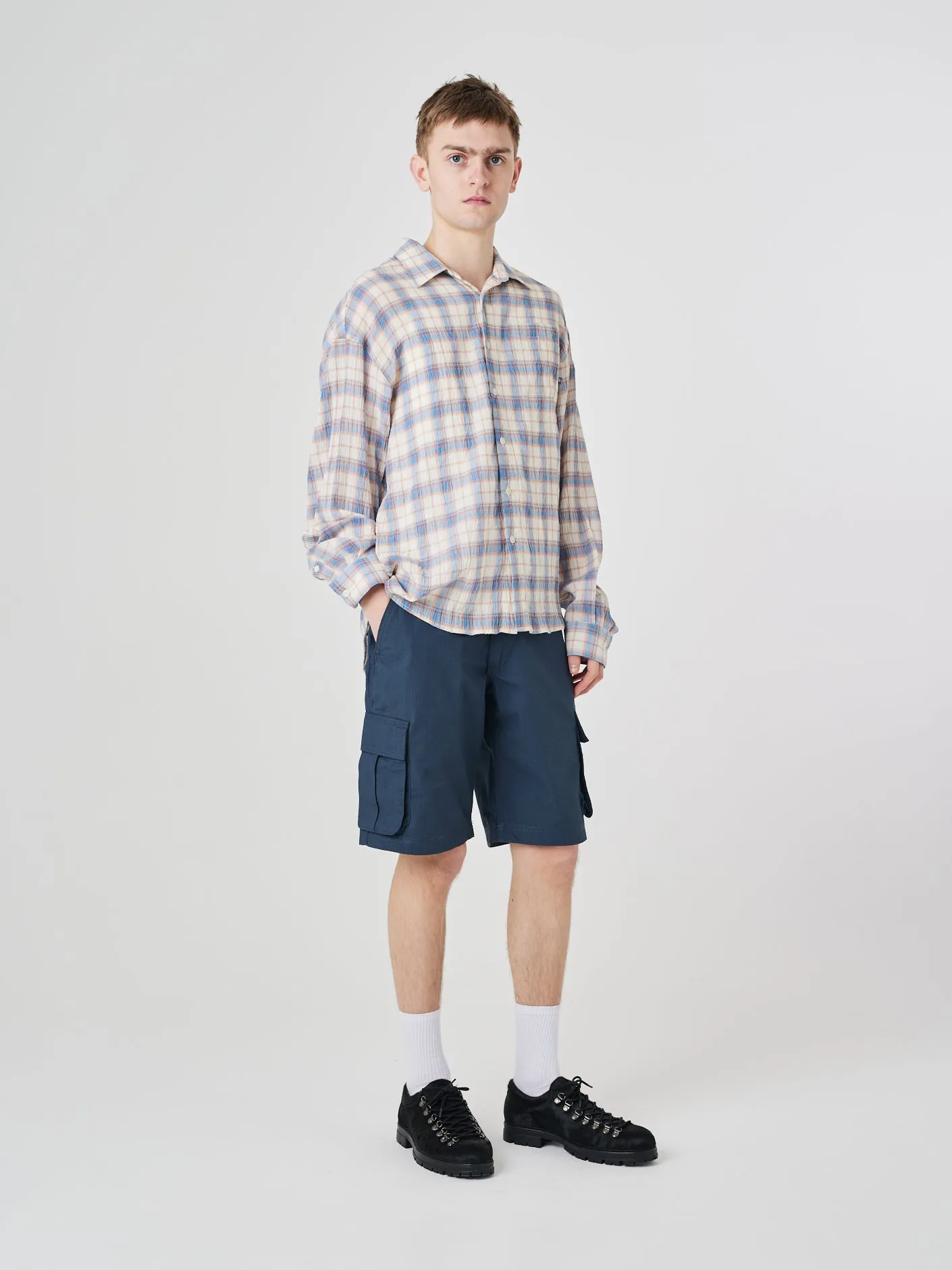 5023 Ripstop cargo shorts - blueberry sold by uskees product image thumbnail 2
