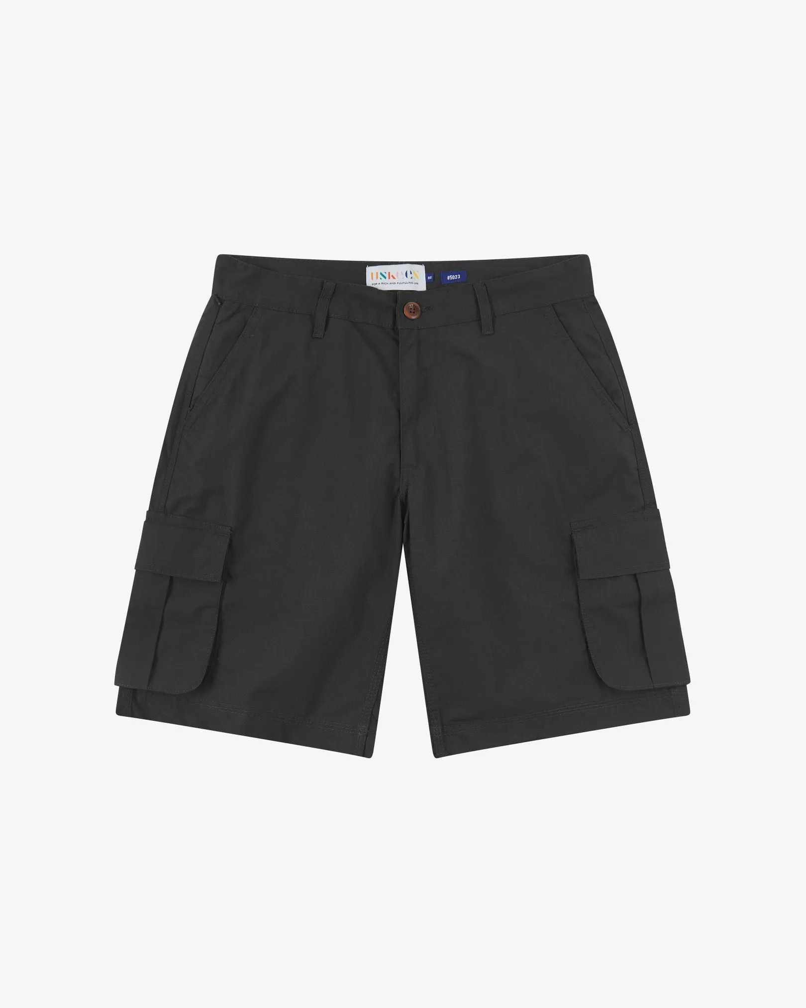 5023 Ripstop cargo shorts - black sold by uskees