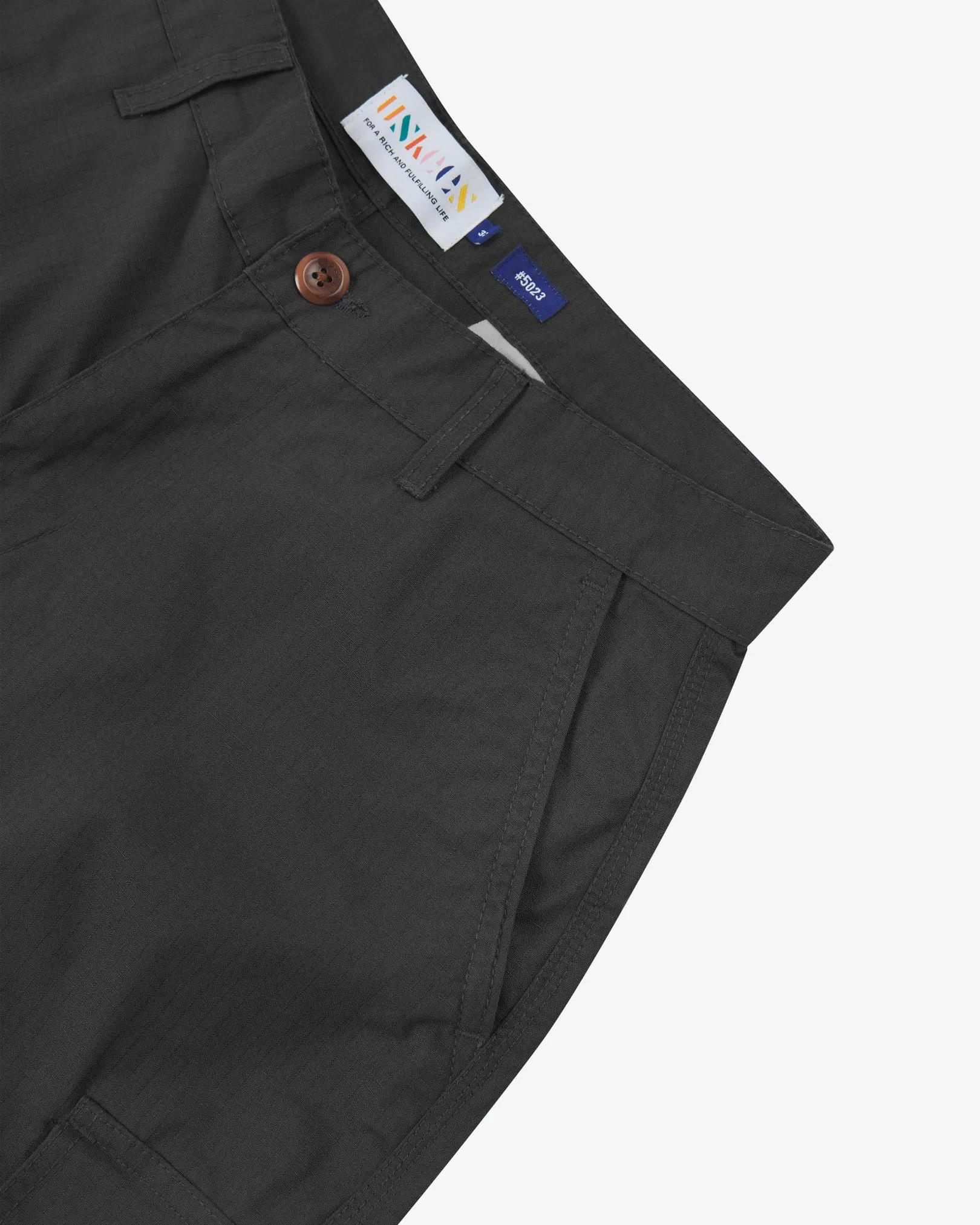 5023 Ripstop cargo shorts - black sold by uskees product image thumbnail 4