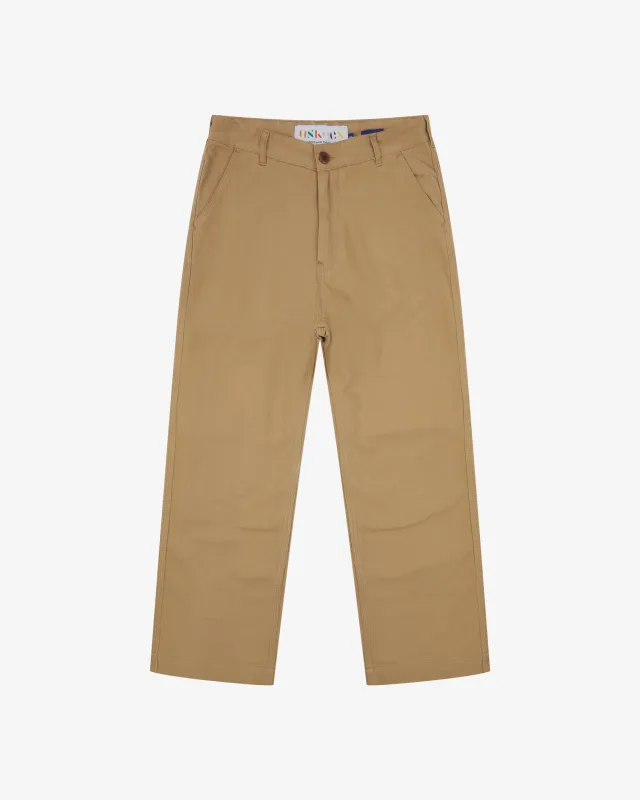 5016 Twill commuter pants - khaki made by uskees