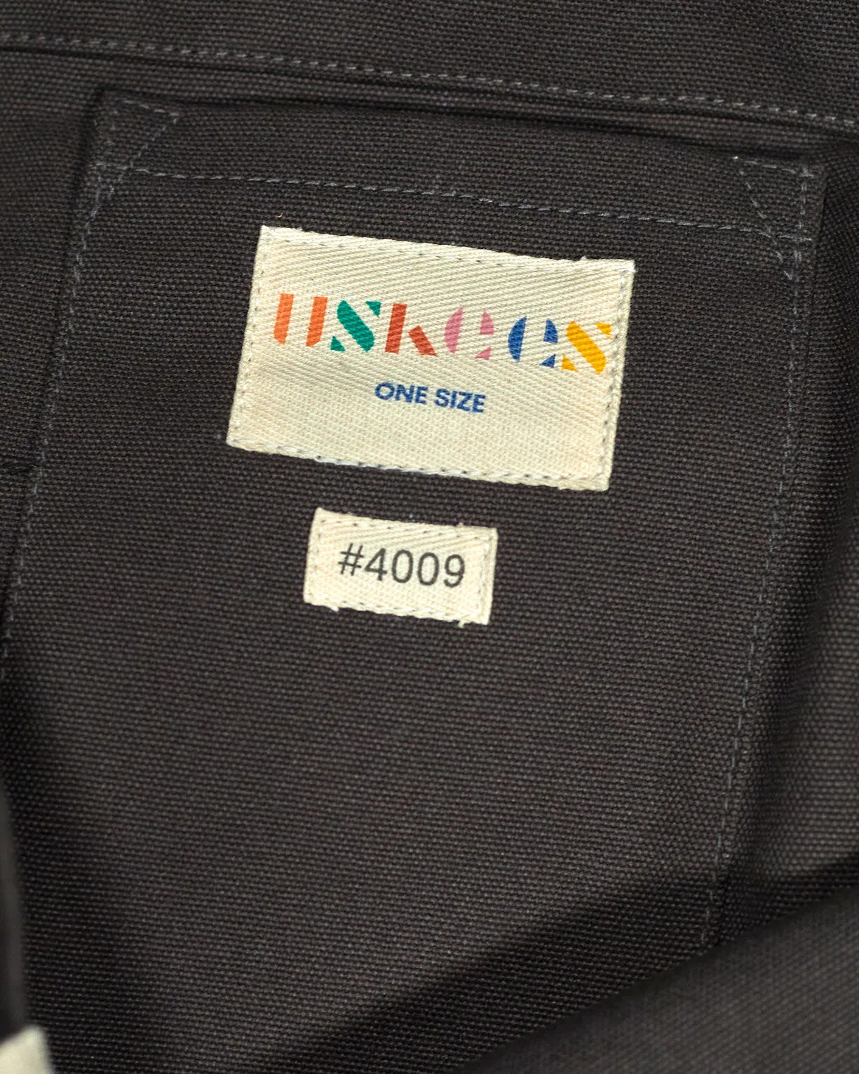 4009 Canvas tote bag - charcoal sold by uskees product image thumbnail 2