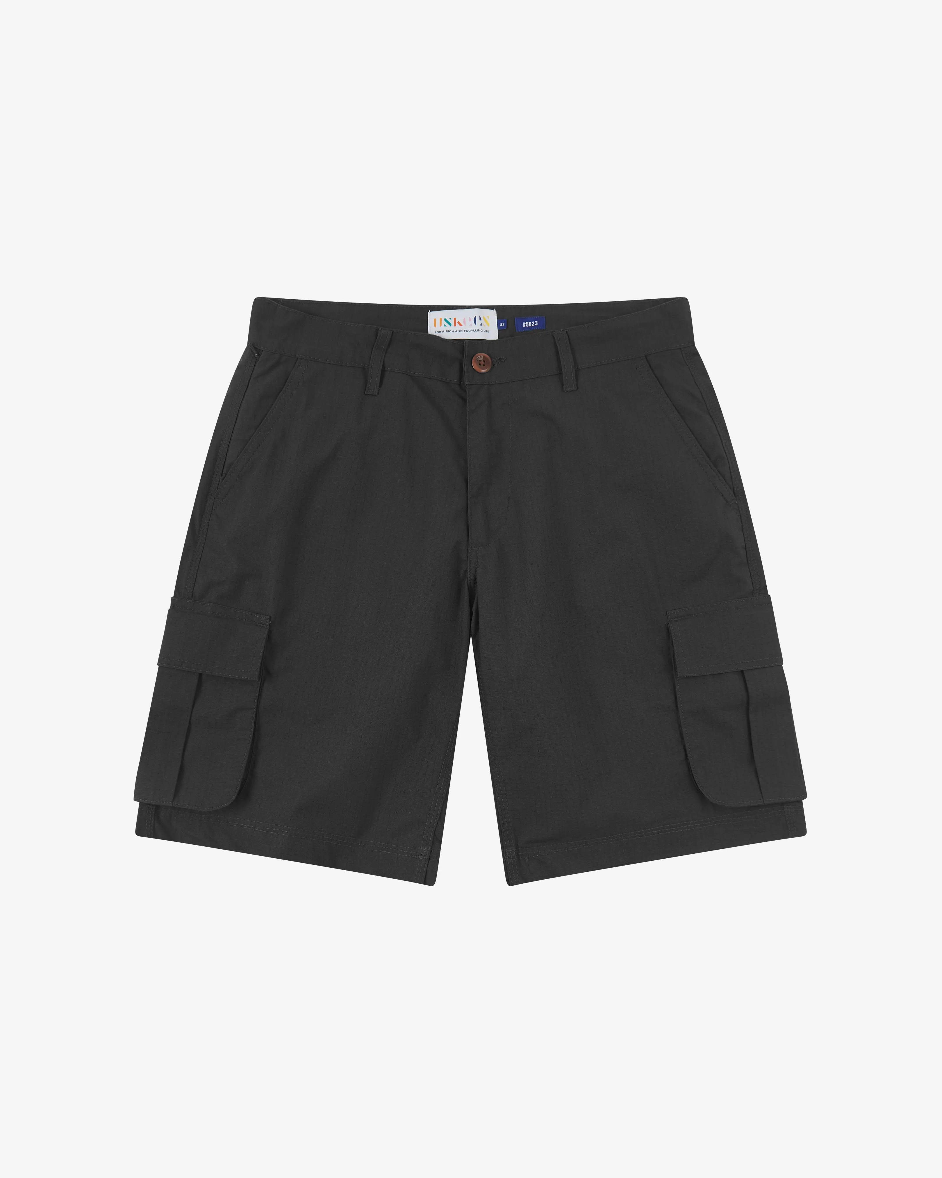 5023 Ripstop cargo shorts - Previous Dye Batch - black sold by uskees
