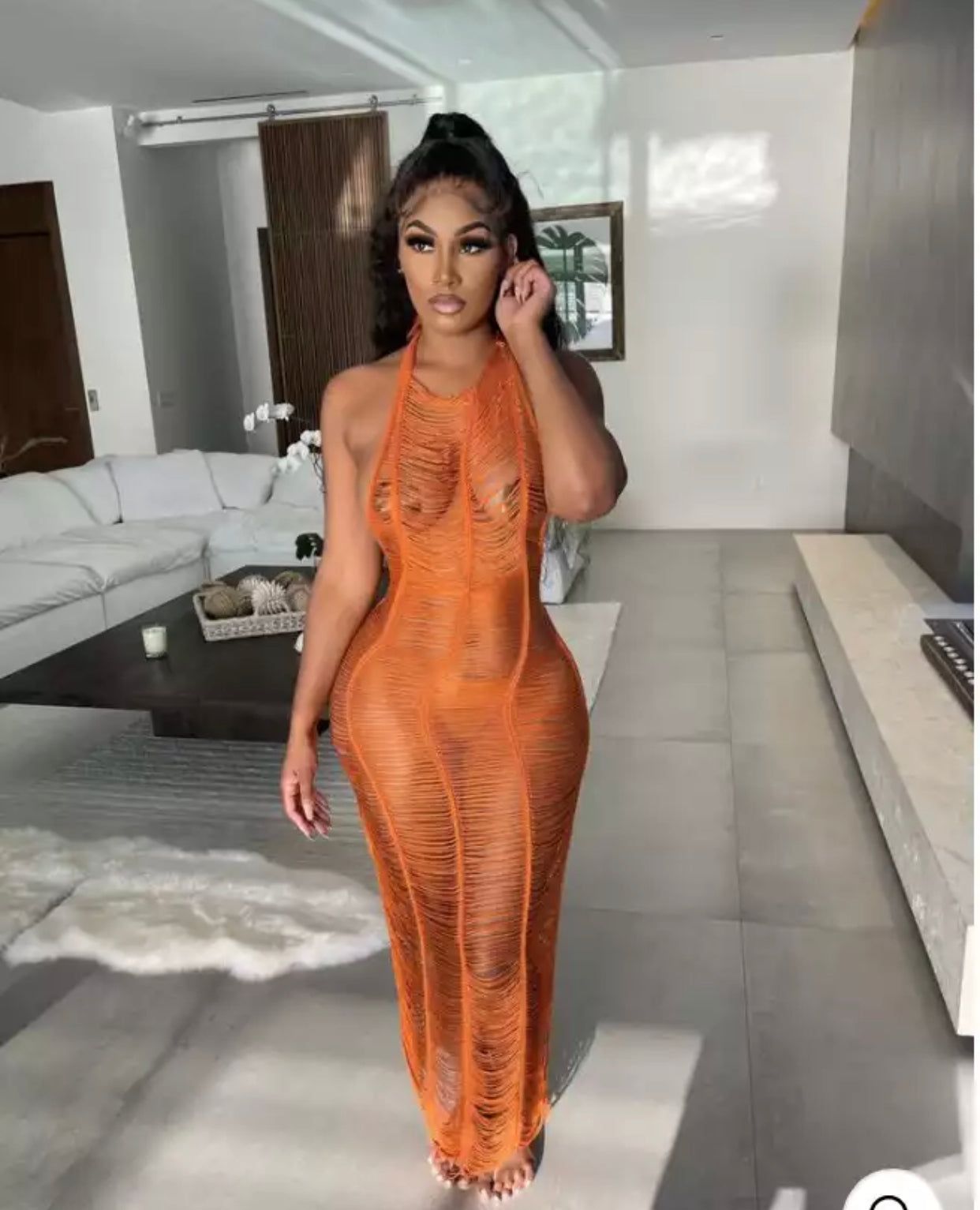 Slasher Halter dress sold by Every Girl's Obsession product image thumbnail 3