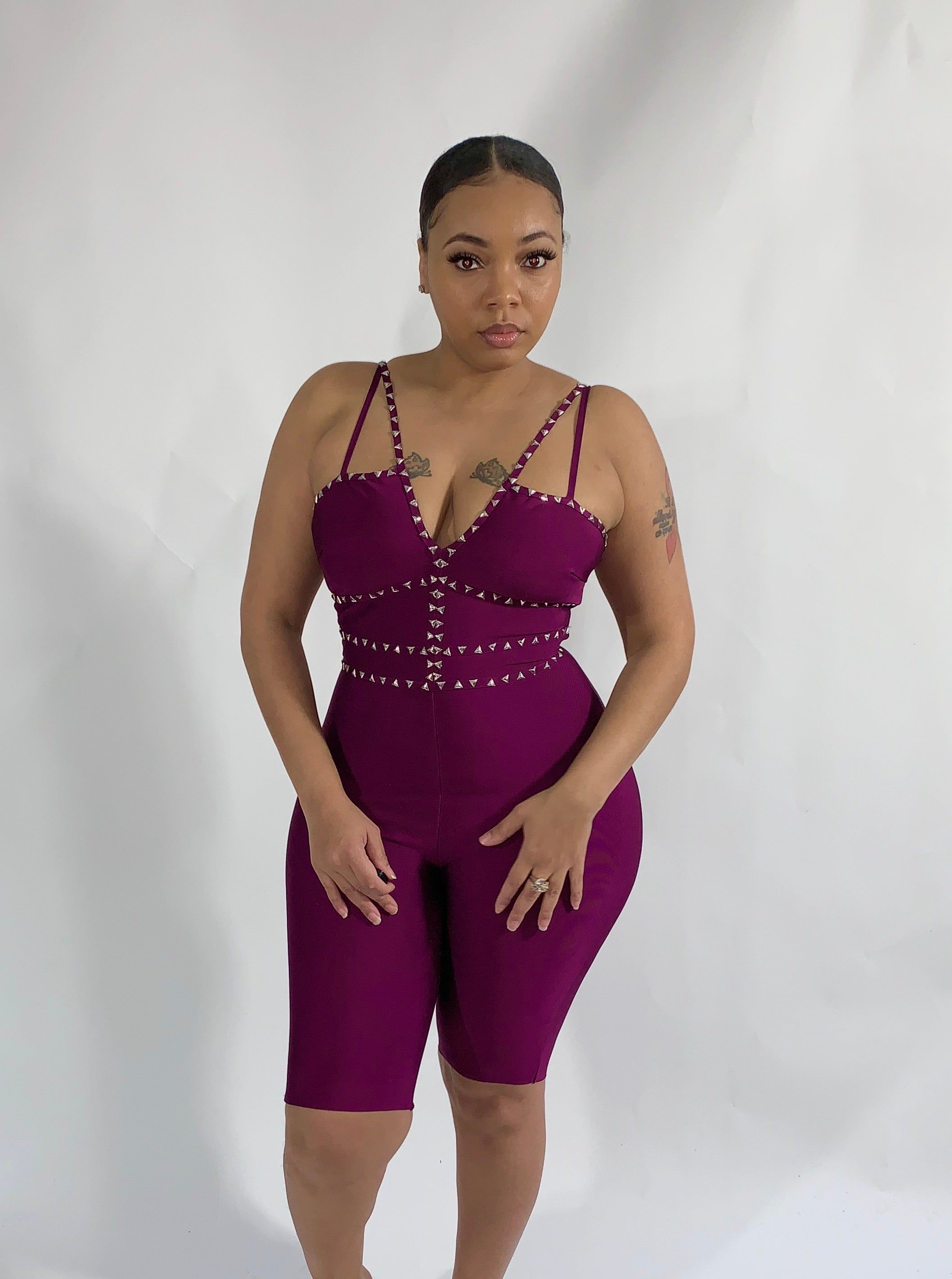 Stacey Studded Romper sold by Every Girl's Obsession product image thumbnail 2