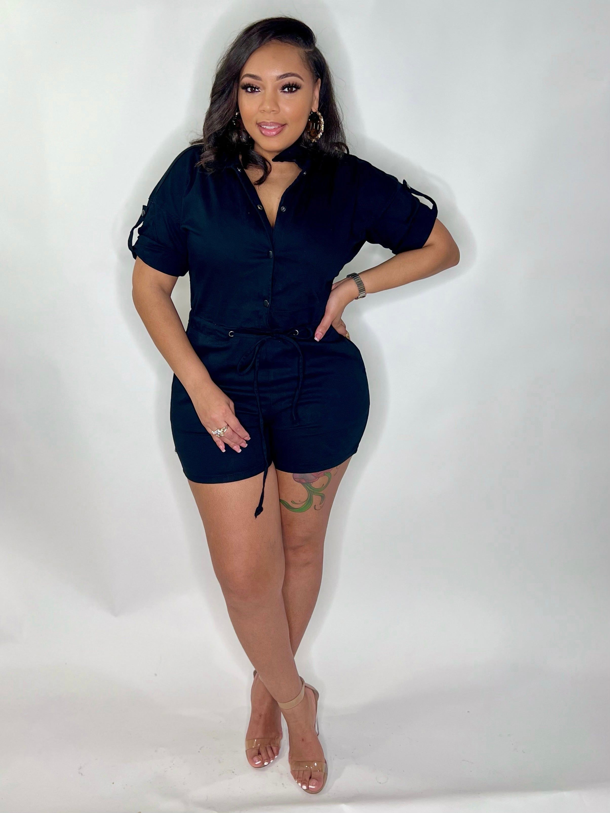 Black Romper sold by Every Girl's Obsession product image thumbnail 2