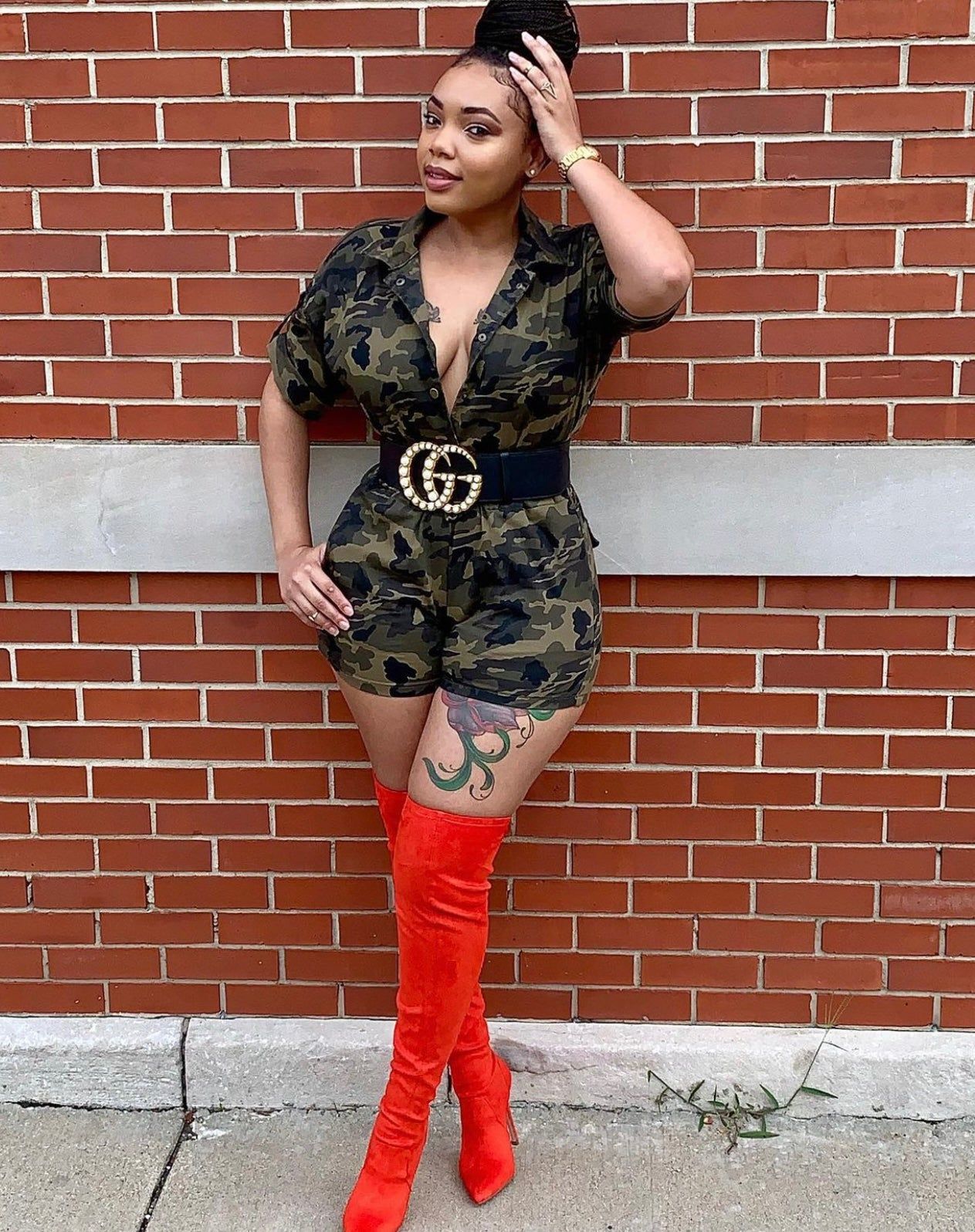 Camo Romper sold by Every Girl's Obsession product image thumbnail 4