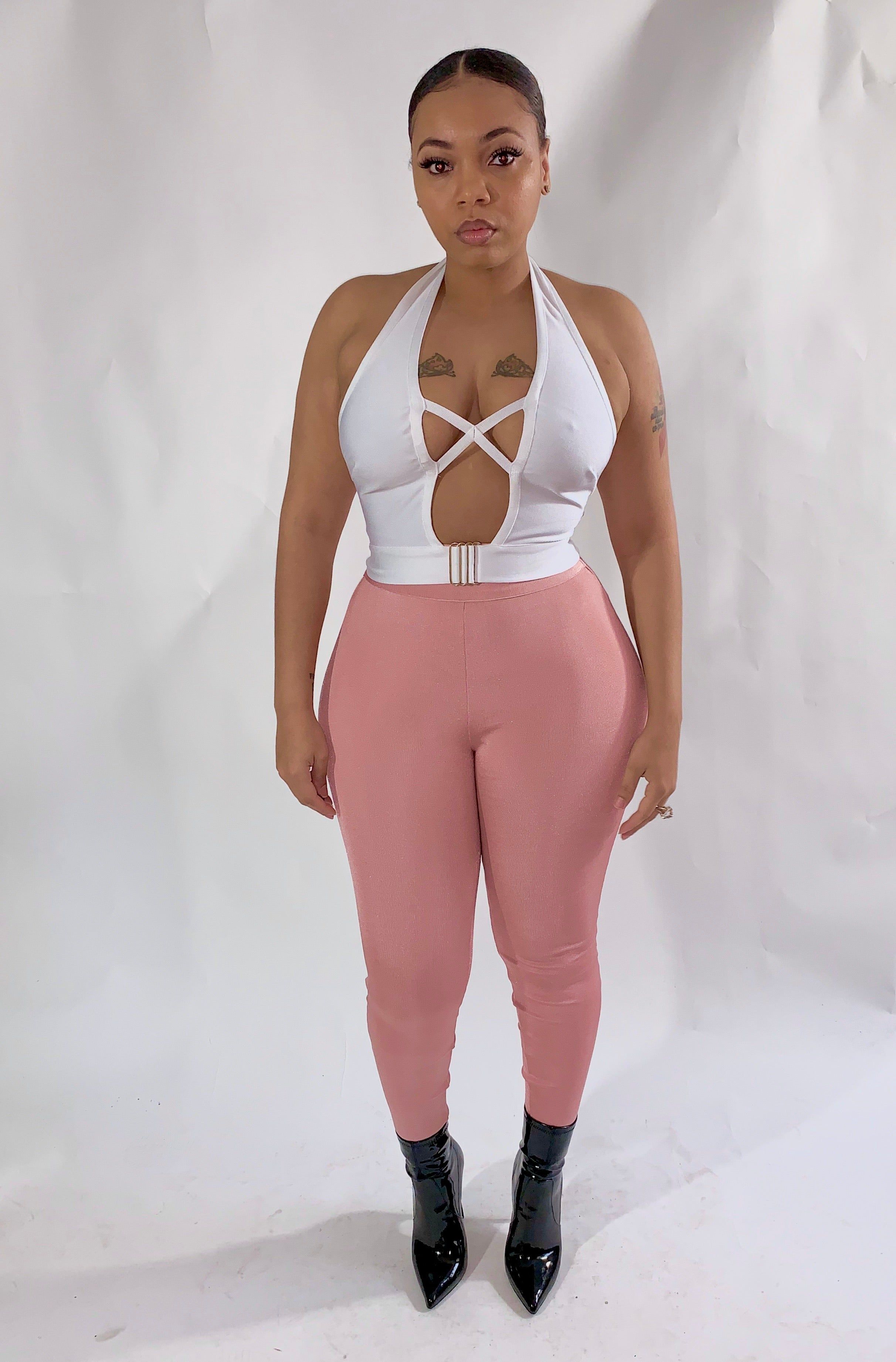 Blush Bandage Pants sold by Every Girl's Obsession