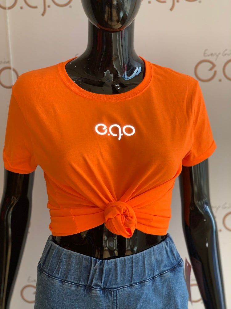 Orange reflective tee sold by Every Girl's Obsession product image thumbnail 3