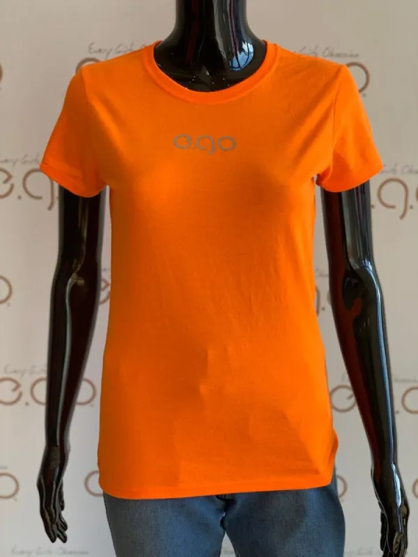 Orange reflective tee sold by Every Girl's Obsession