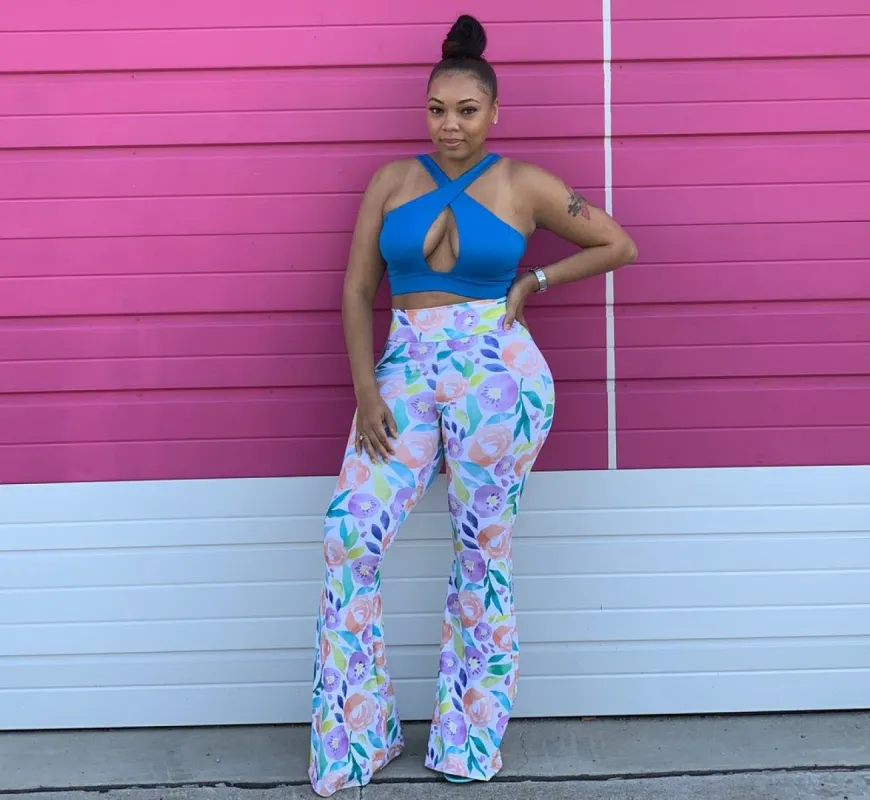 High waist floral pants sold by Every Girl's Obsession