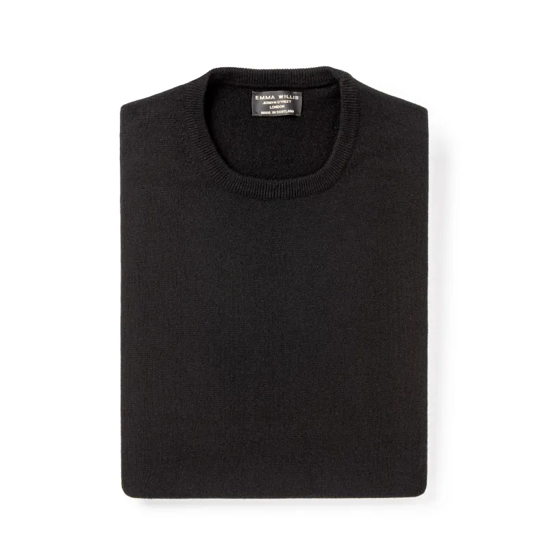 Black Cashmere Crew - New sold by Emma Willis