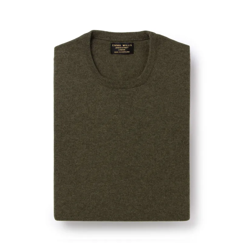 Olive Cashmere Crew - New sold by Emma Willis