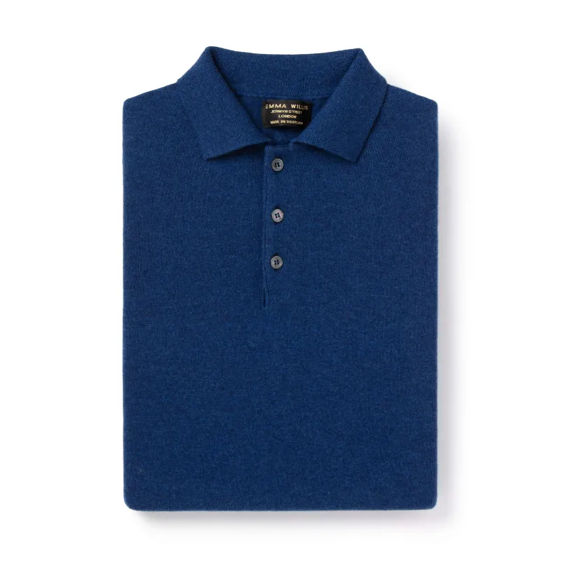 Prussian Cashmere Polo - New sold by Emma Willis