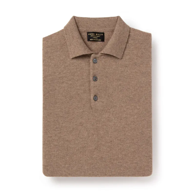 Mushroom Cashmere Polo - New sold by Emma Willis