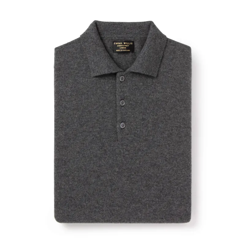 Smoke Cashmere Polo - New sold by Emma Willis