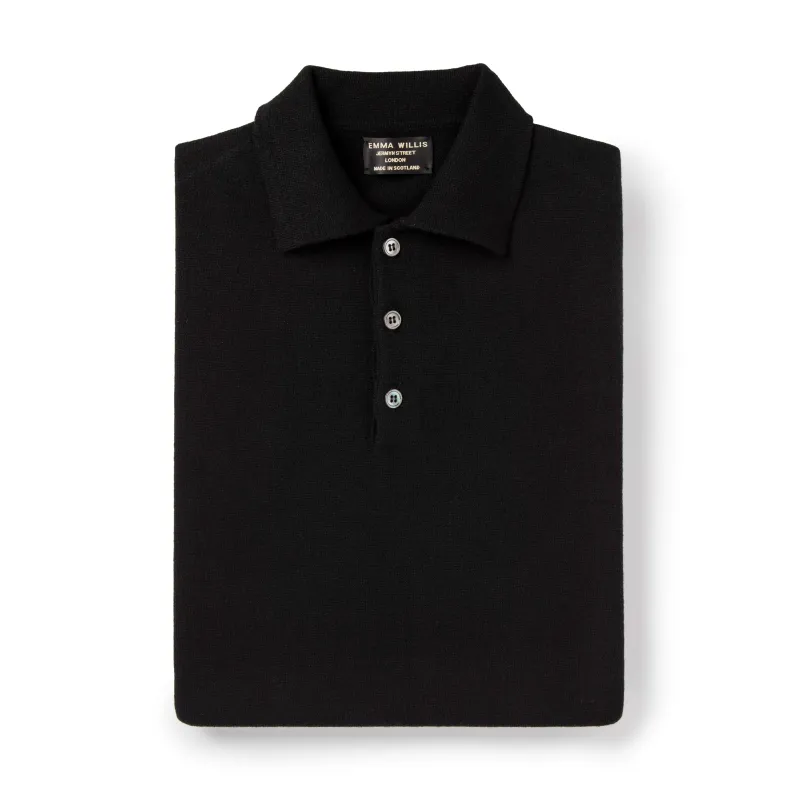 Black Cashmere Polo - New sold by Emma Willis