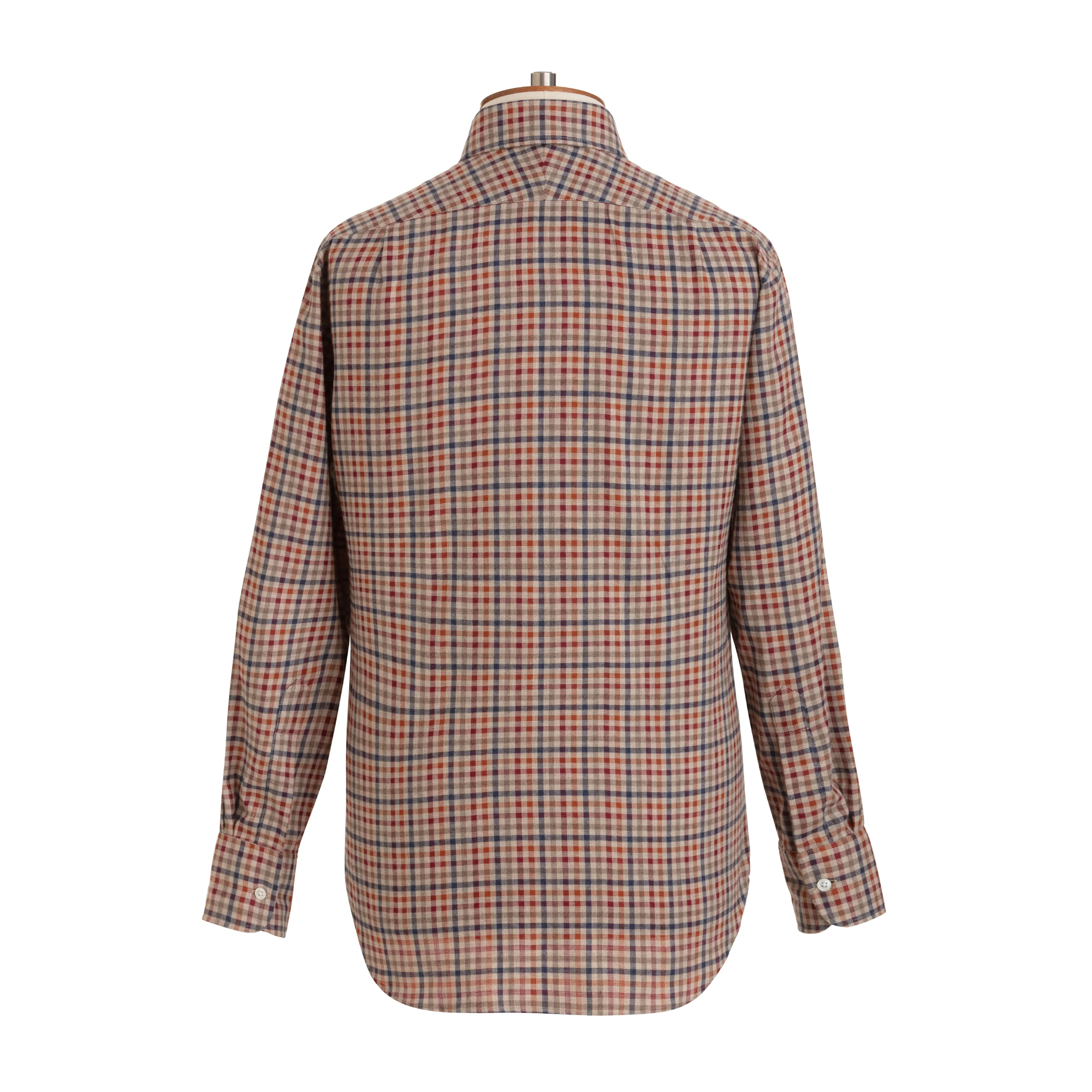 Rust/Blue Gingham Brushed Cotton Shirt - New sold by Emma Willis product image thumbnail 4