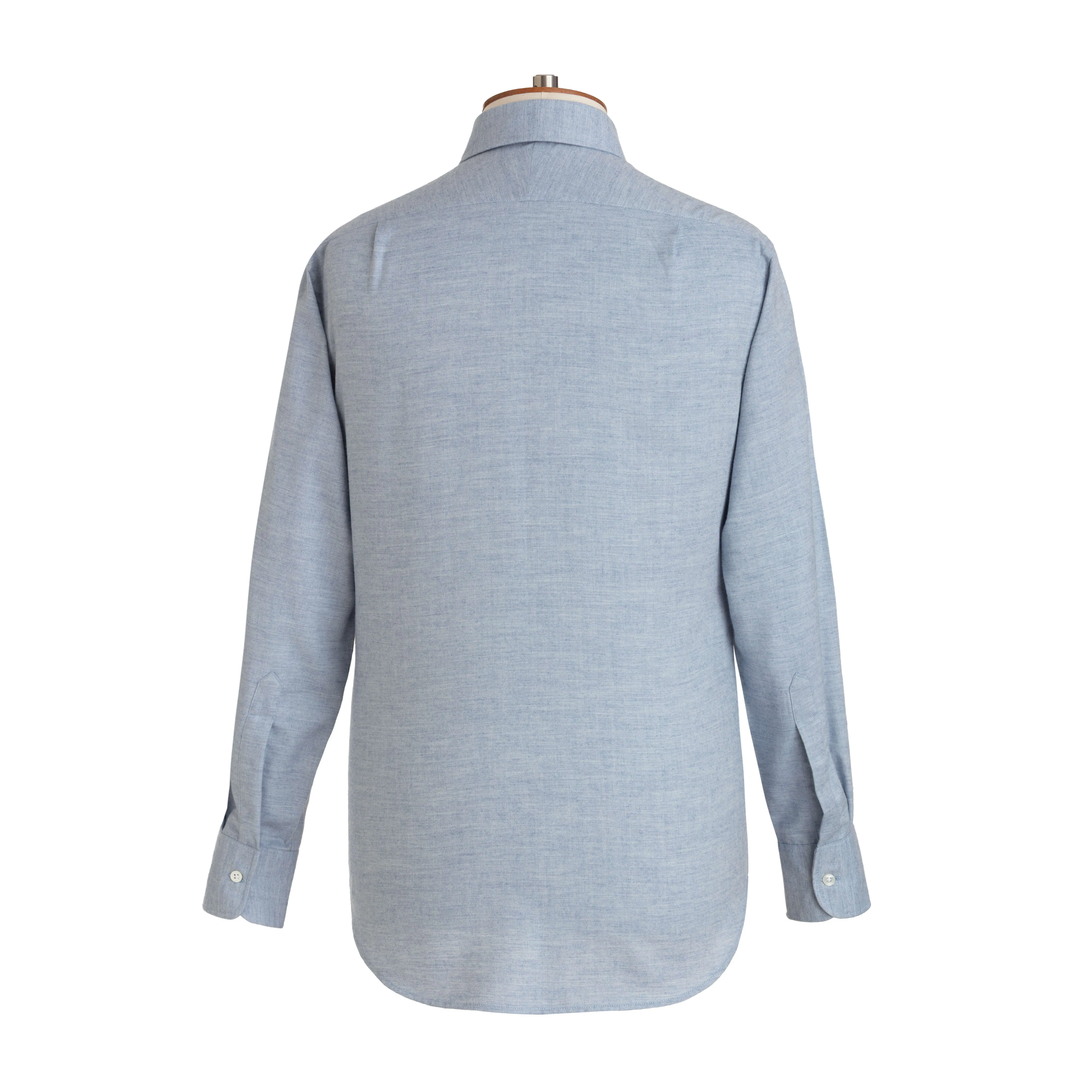 Sky Herringbone Wool Cotton Blend Shirt - New sold by Emma Willis product image thumbnail 4