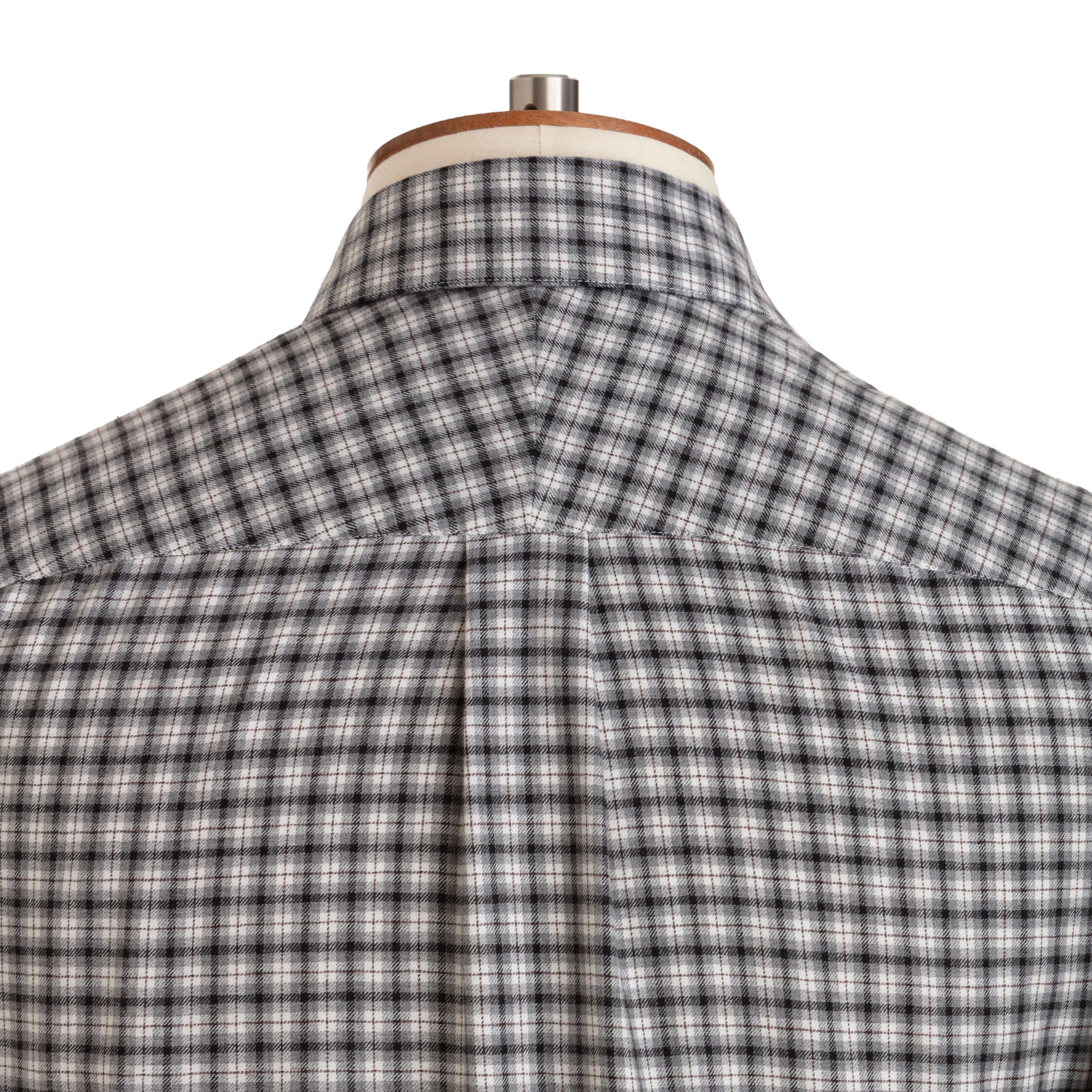 Charcoal/Grey Check Wool Cotton Blend Over Shirt - New sold by Emma Willis product image thumbnail 2