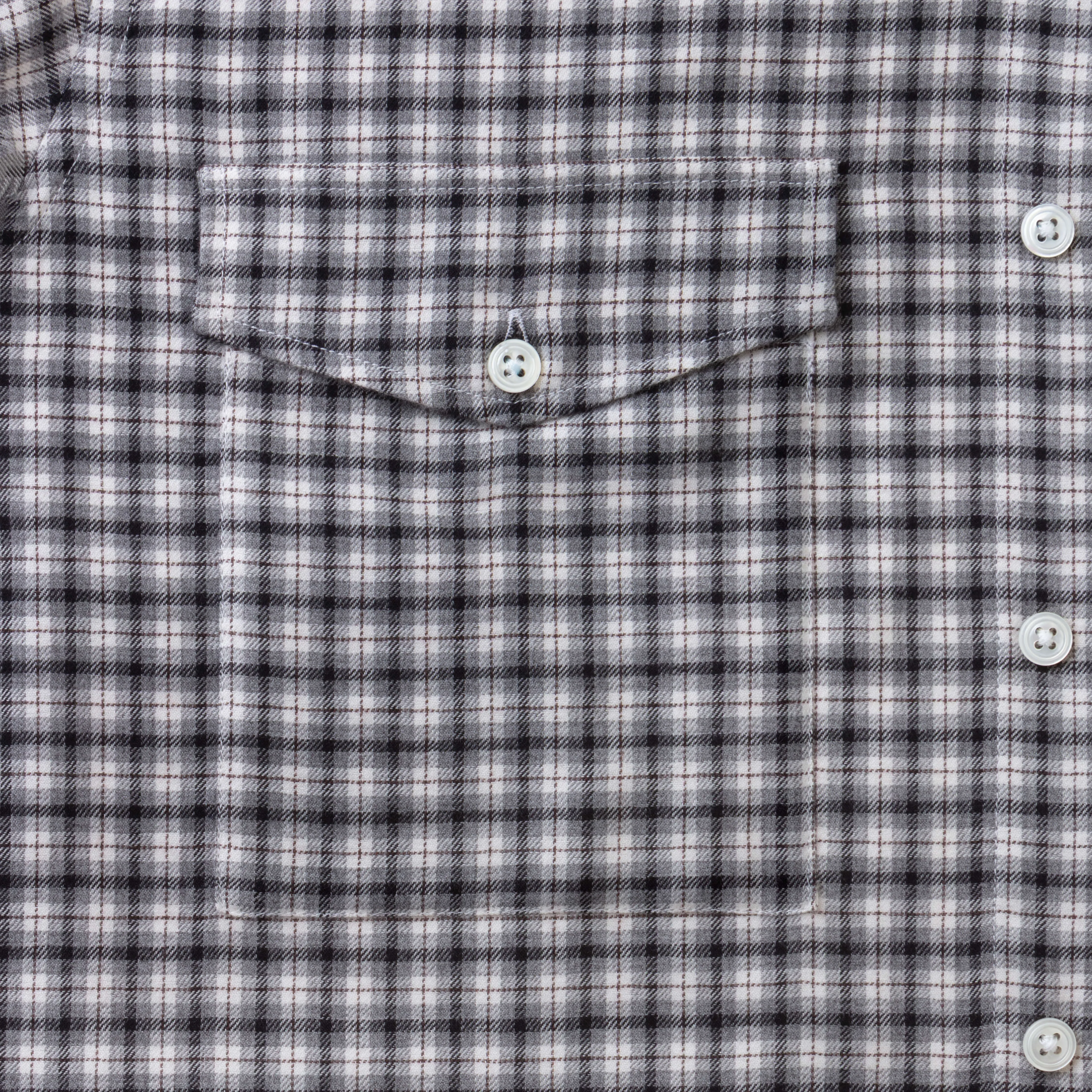 Charcoal/Grey Check Wool Cotton Blend Over Shirt - New sold by Emma Willis product image thumbnail 4